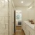 a bathroom with a glass shower