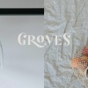 a side by side image of a closet and some oranges
